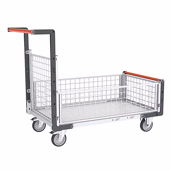 Chariot modulable grillagé – Bac 965 × 555mm, Charge max 250kg, 806724246