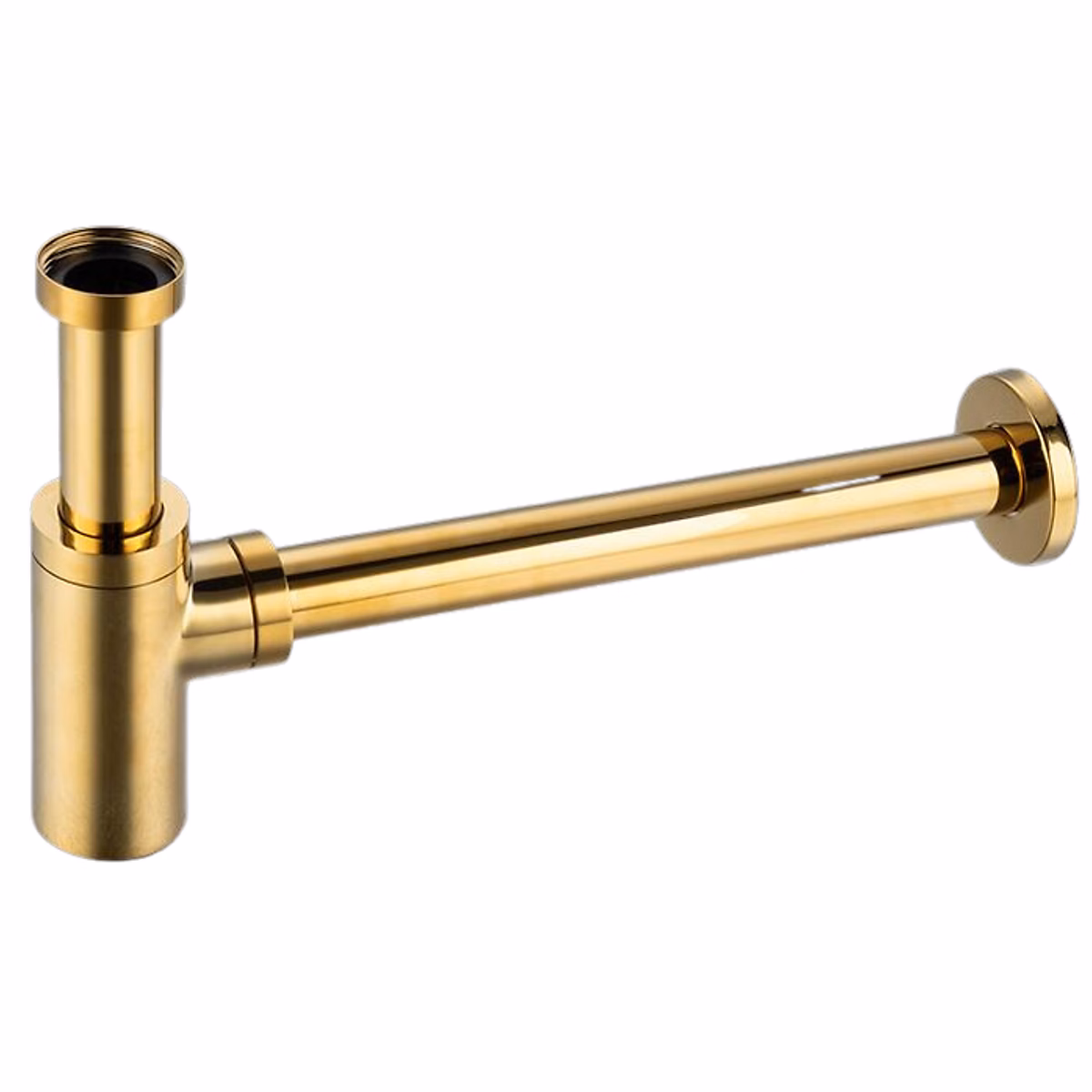BALNEO – siphon de lavabo rond en laiton doré, siphon de salle de bain moderne