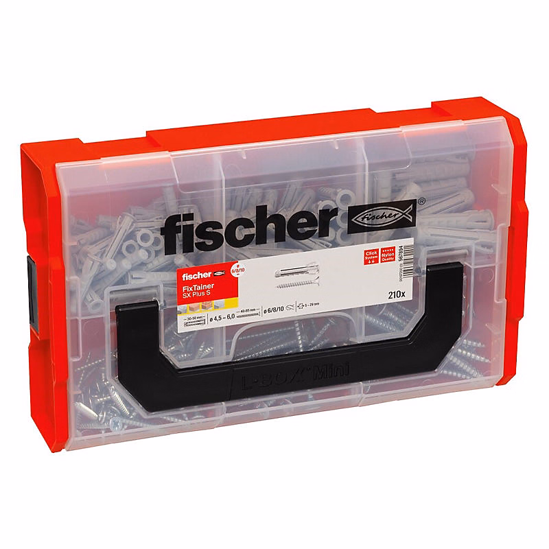 Coffret Fixtainer Chevilles Sx Plus 6 – 8 / 10 Avec Vis Fischer 567894