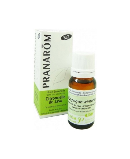 Pranarôm - Citronnelle de Java Bio Flacon compte gouttes - 10 ml