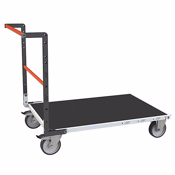 Chariot modulable à tube 1 dossier | Plateau antidérapant 1000 × 595mm – Charge 500kg – 806724531