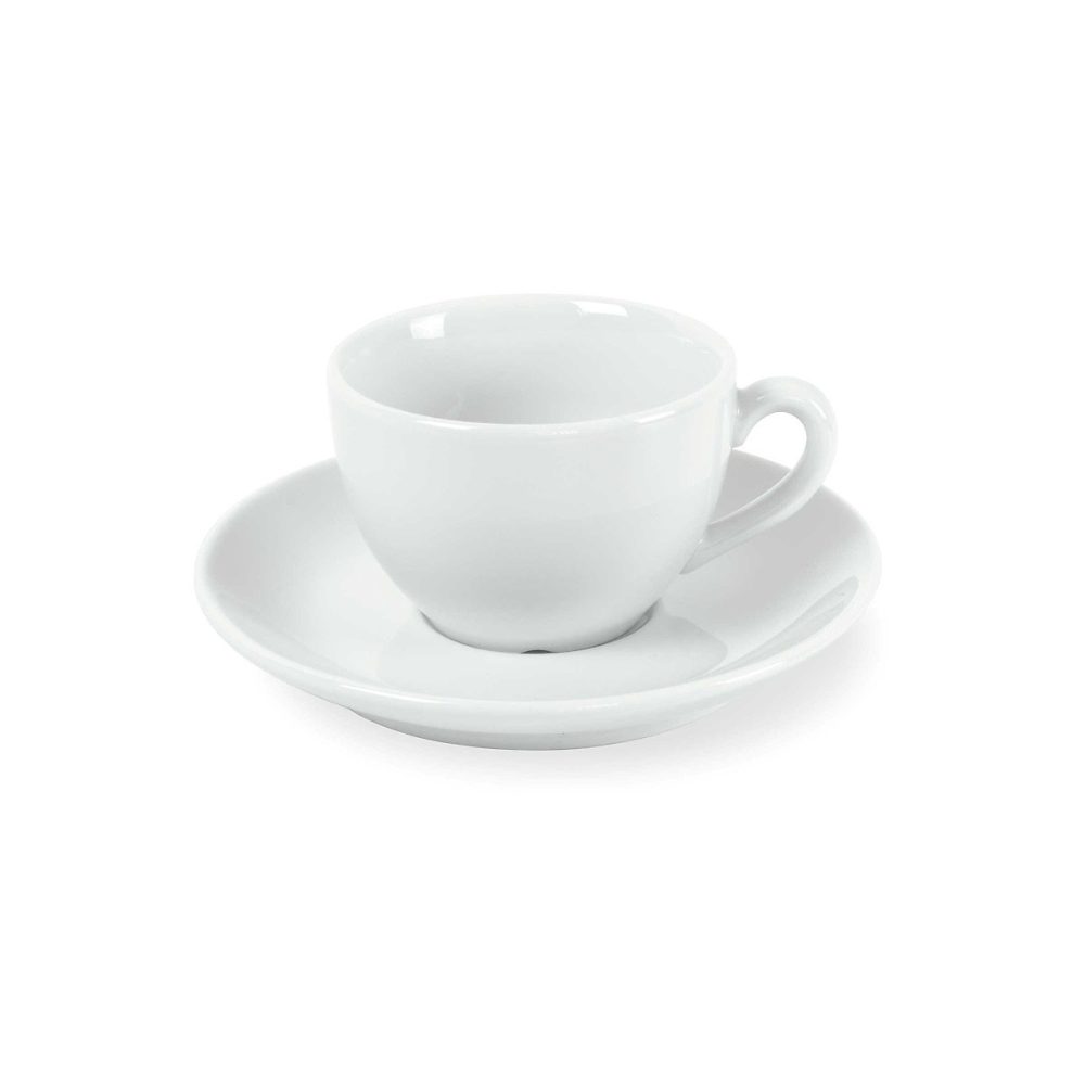 6 tasses et soucoupes café Blanc – Côme par Médard de Noblat