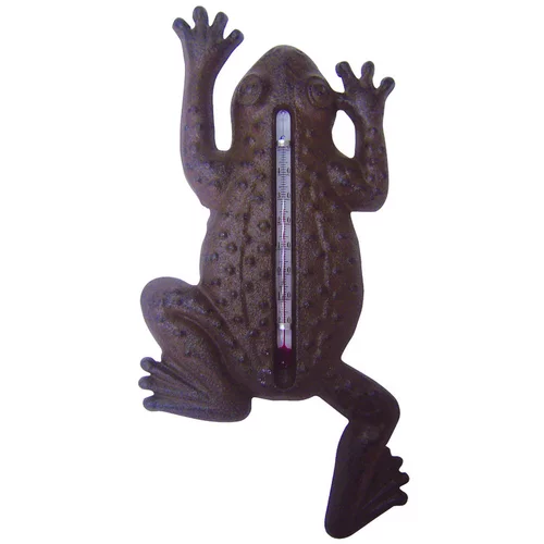 Thermomètre en fonte grenouille 12x1,6x23,5 cm