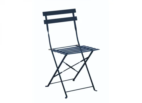 Chaise pliante métal bleu - PROLOISIRS Cuba