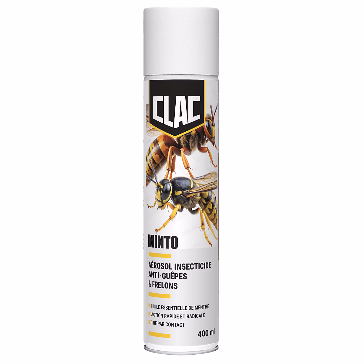 Aérosol guêpes et frelons 400 ml Protecta Clac – Réf. SJJKTVEFG1169745276