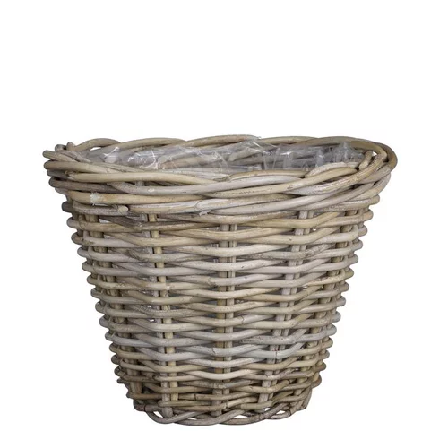 Panier rond en osier gris Marcia - Ø 35 x H 25 cm