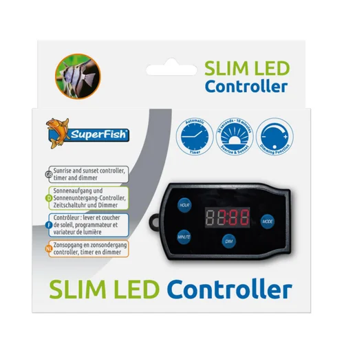 Contrôleur LED pour aquarium coloris noir SuperFish
