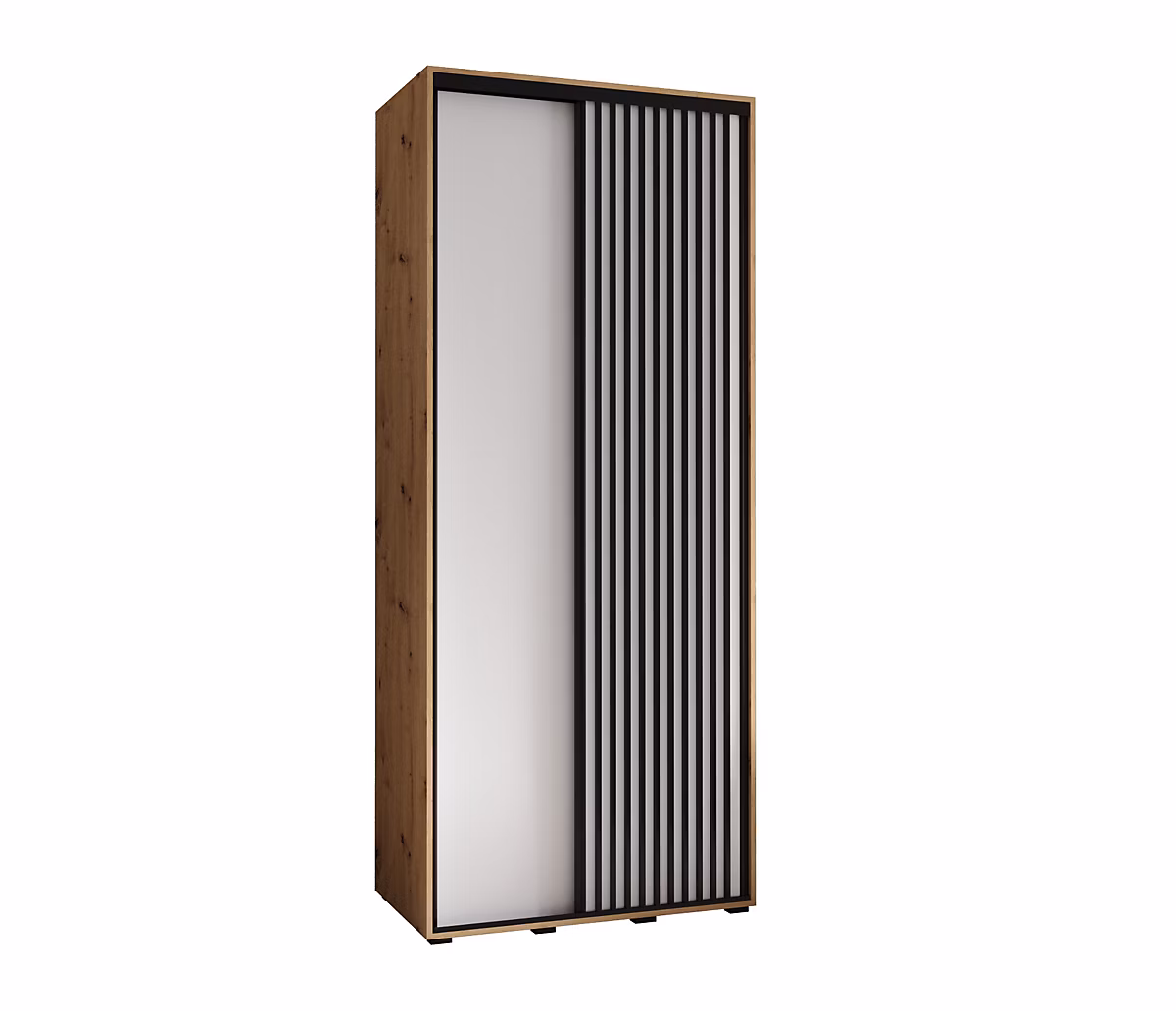 Armoire Lanko 1 a portes coulissantes H. 235 – 2 x L. 100 x P. 45 2 portes