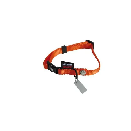 Collier chien réglable 10mm / 20-30cm orange