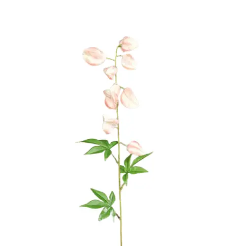 Tige artificielle avec inflorescence rose clair - 98 cm