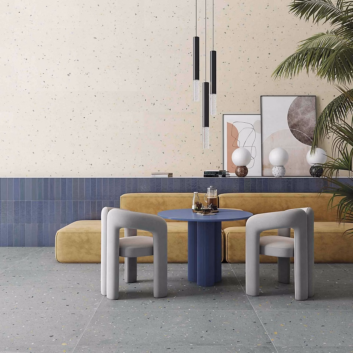 Carrelage Effet Terrazzo CROCCANTE 60x120 Arandano – Les Carreaux de Jean