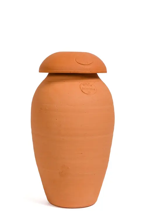 Ollas coloris orange en terre cuite - Poterie Jamet 6 L