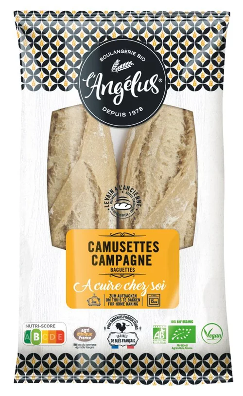 Camusettes de campagne bio Angelus - 2 x 200 g