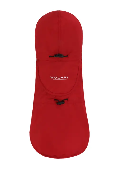 Imperméable pour chien coloris rouge pliable Wouapy Essentiel - taille 55