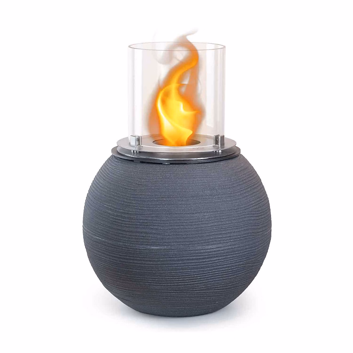 Botticelli | Cheminée au bioéthanol de sol D40xH54 cm – gris