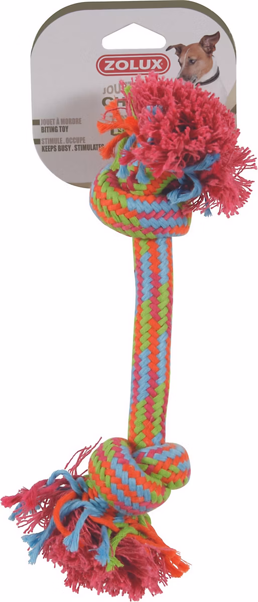 Jouet corde Zolux 2 nœuds 30cm pour chiens – Réf. XHBTLBWWV8003992466