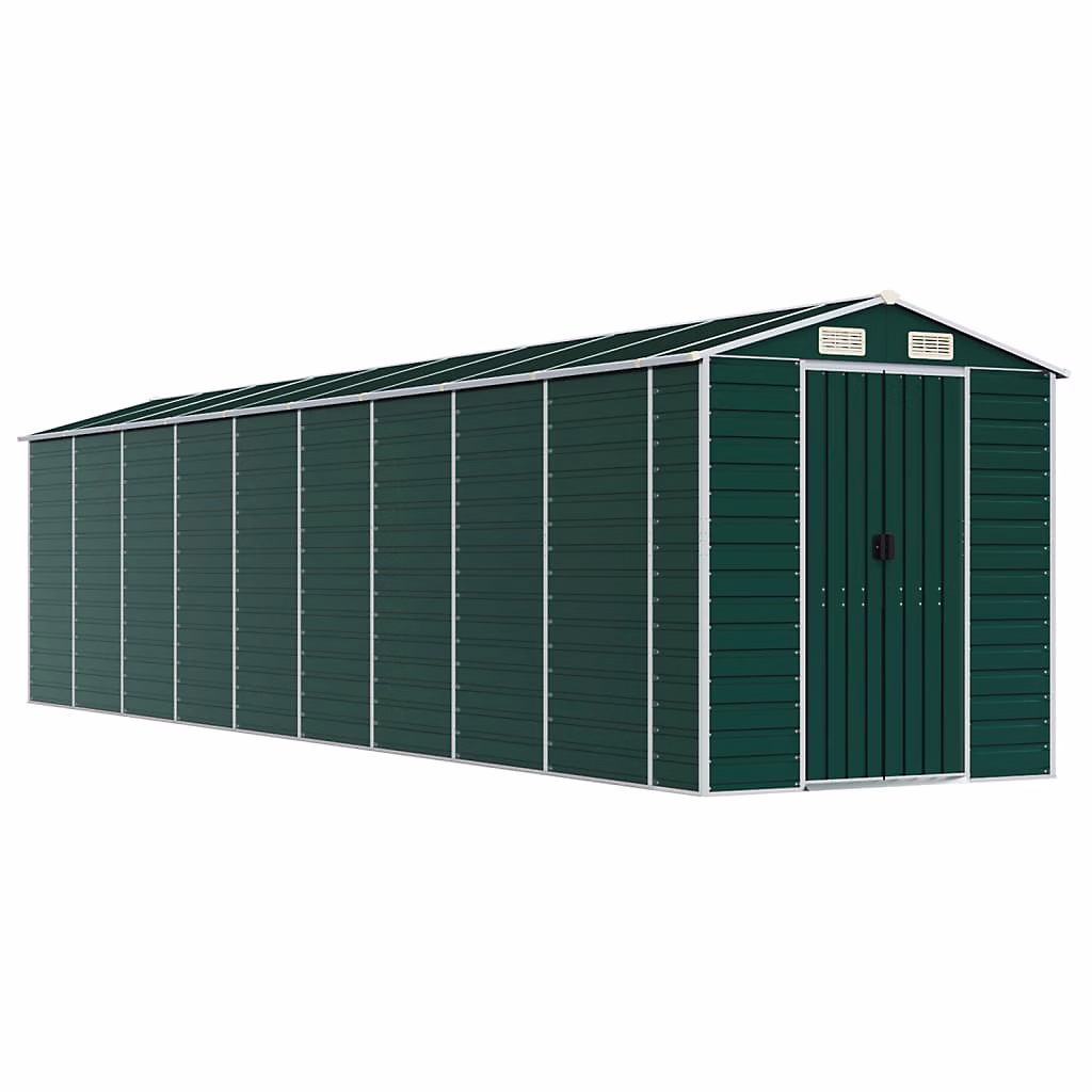Abri de jardin vert 191 × 810 × 198 cm acier galvanisé vidaXL