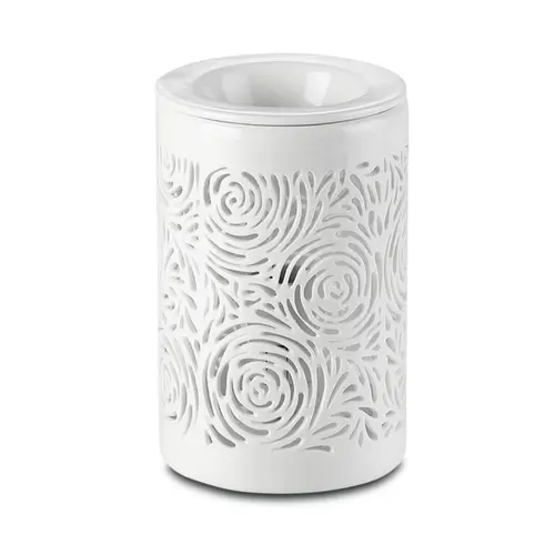 Diffuseur par chaleur douce coloris blanc en céramique Calorya n°8 Zen' Arôme - diffusion 20 m2