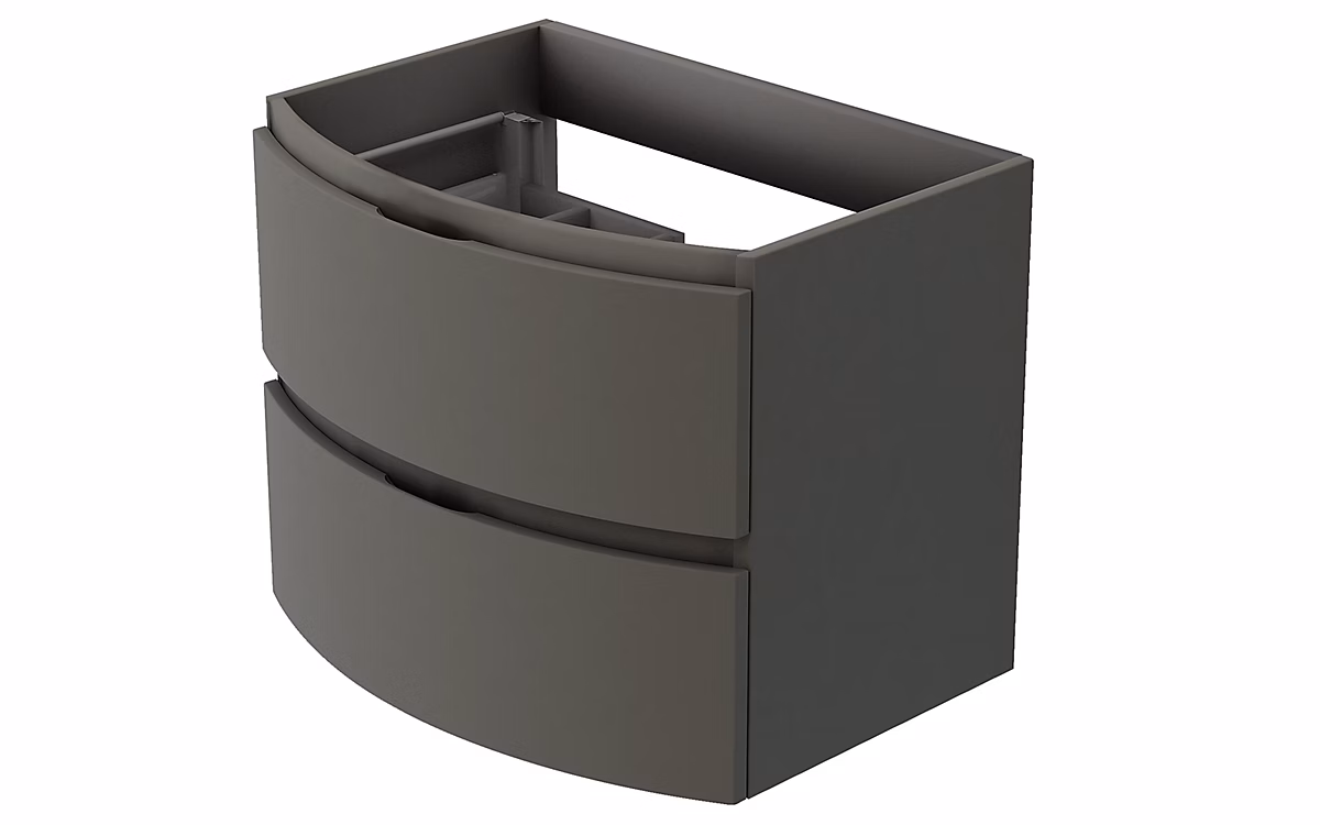 Meuble sous vasque l.69 cm | gris anthracite – Vague