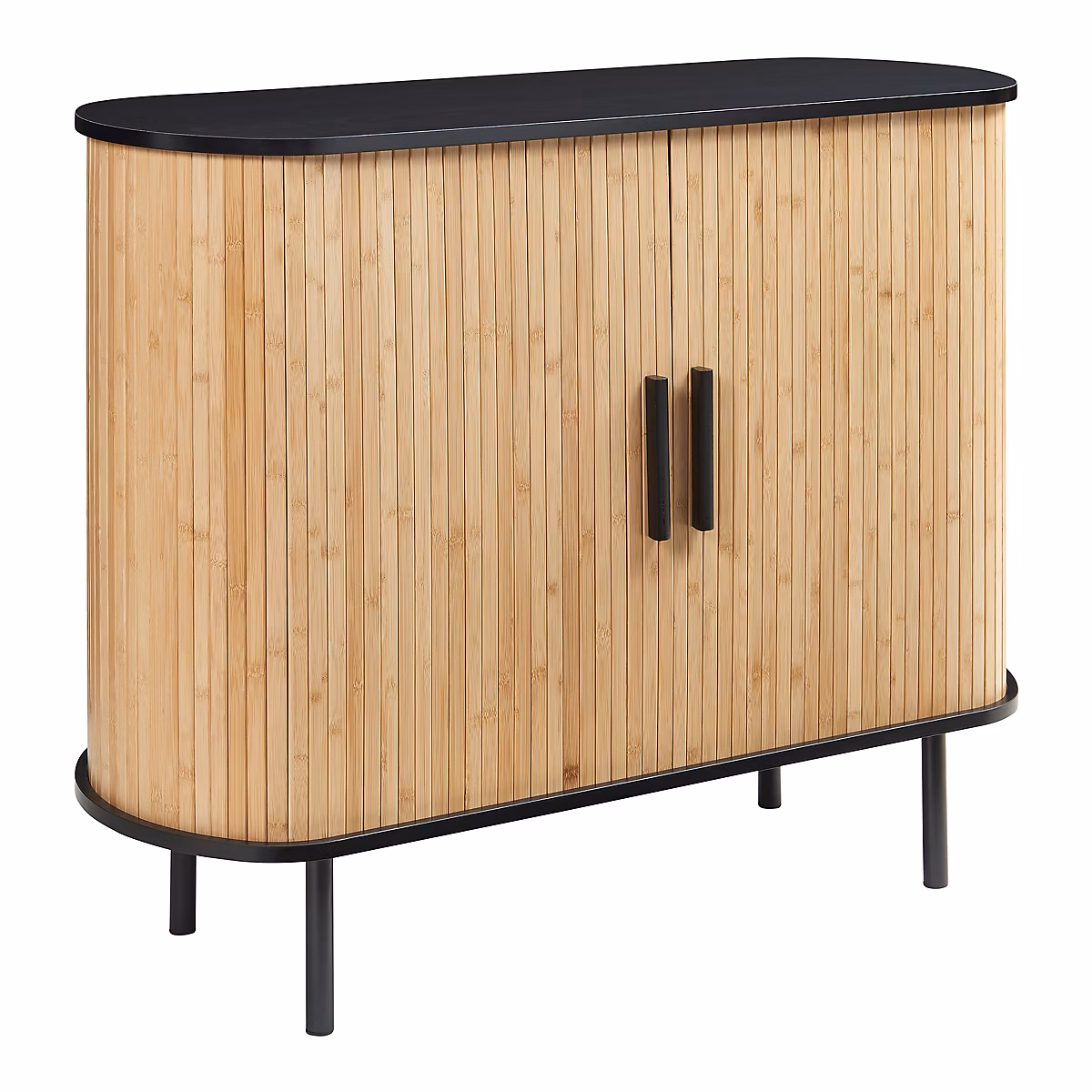Buffet Tvedestrand 100 × 40 × 80 cm noir naturel en.casa