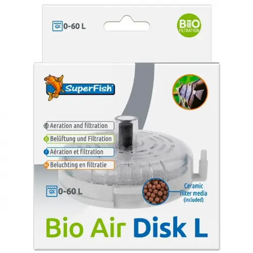 Filtre exhausteur aquarium SUPERFISH Bio Air Disk L