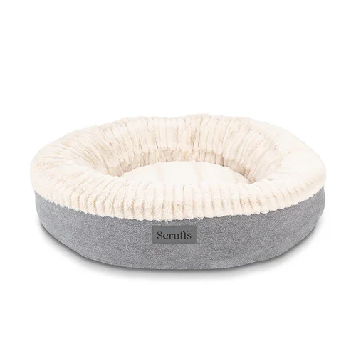 Couchage pour chien coloris gris corbeille ronde Scruffs Ellen - Taille XL Ø 75 cm