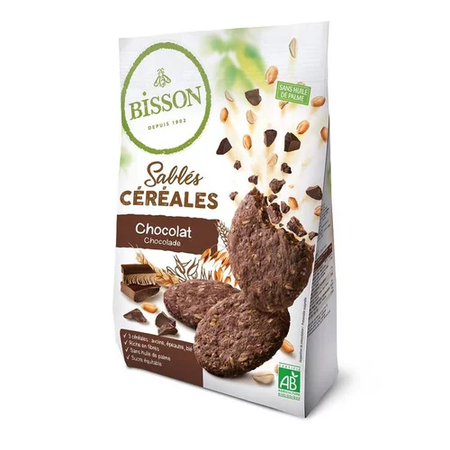 Sablés céréales au chocolat bio - 200 g