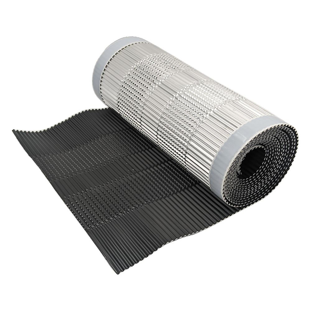 Closoir de faîtage tout aluminium 400 mm X 5 ml Gris Anthracite souple ventilé – Ral 7016