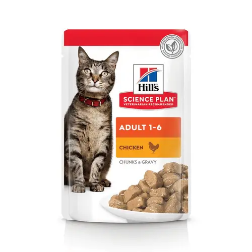 Pack de sachets pour chat 4 saveurs Hills - 12 x 85 gr
