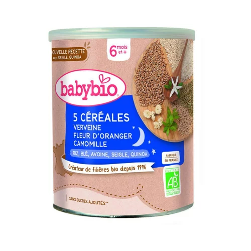 Céréales Camomille Fleur d'Oranger Verveine - 220 gr