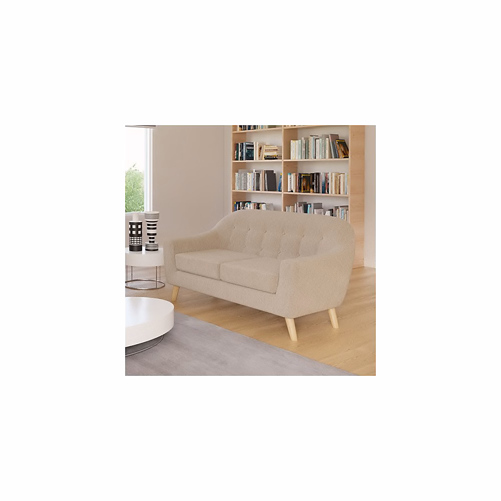 Canapé droit 2 places SUVI – Beige