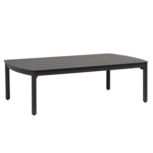 Table basse anthracite en aluminium Bizzotto Fenix - 115 x 68,5 x 35 cm