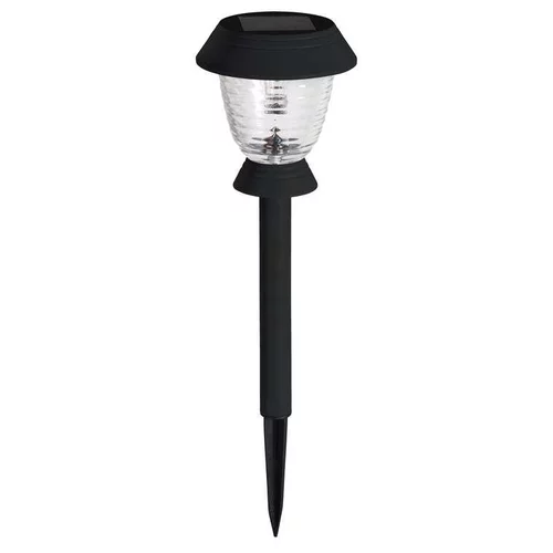 Balise solaire Triton en métal noir et verre à LED 10 lumens