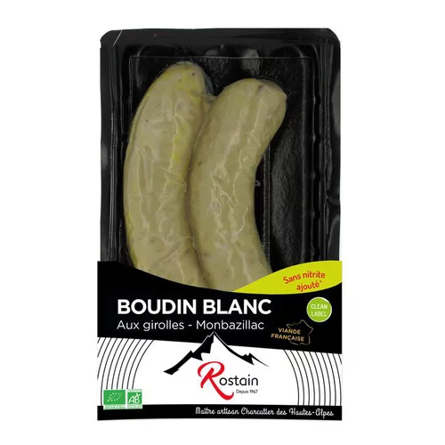 Boudin blanc aux girolles et au Montbazillac x2 (200g)