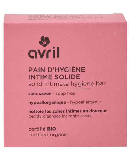 Avril Pain d'hygiène intime solide certifié Bio 110g