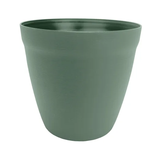 Pot rond lilo Poetic botanic® coloris vert en plastique recyclé 20,8 L - Ø 35 cm
