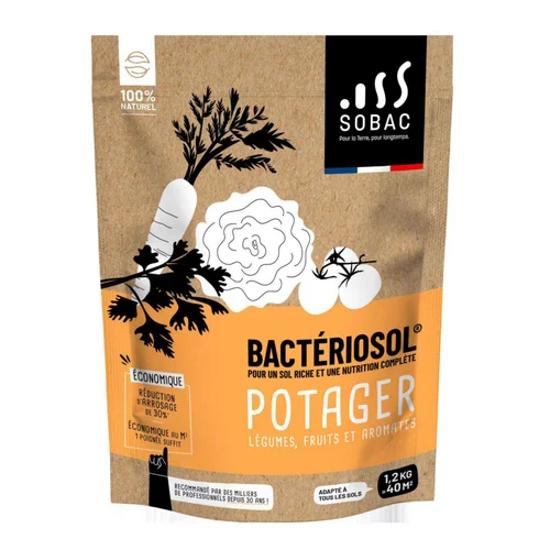 Bactériosol potager légumes, fruits et aromates 100 % naturel Sobac - 1,2 kg