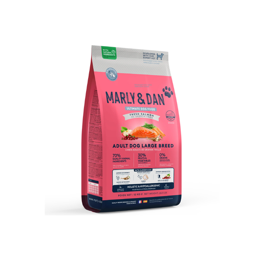 CROQUETTES CHIEN ADULTE GRANDE TAILLE MARLY & DAN® - 4KG