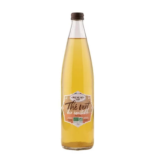Thé vert bio équitable pêche Maison Meneau - 75 cl