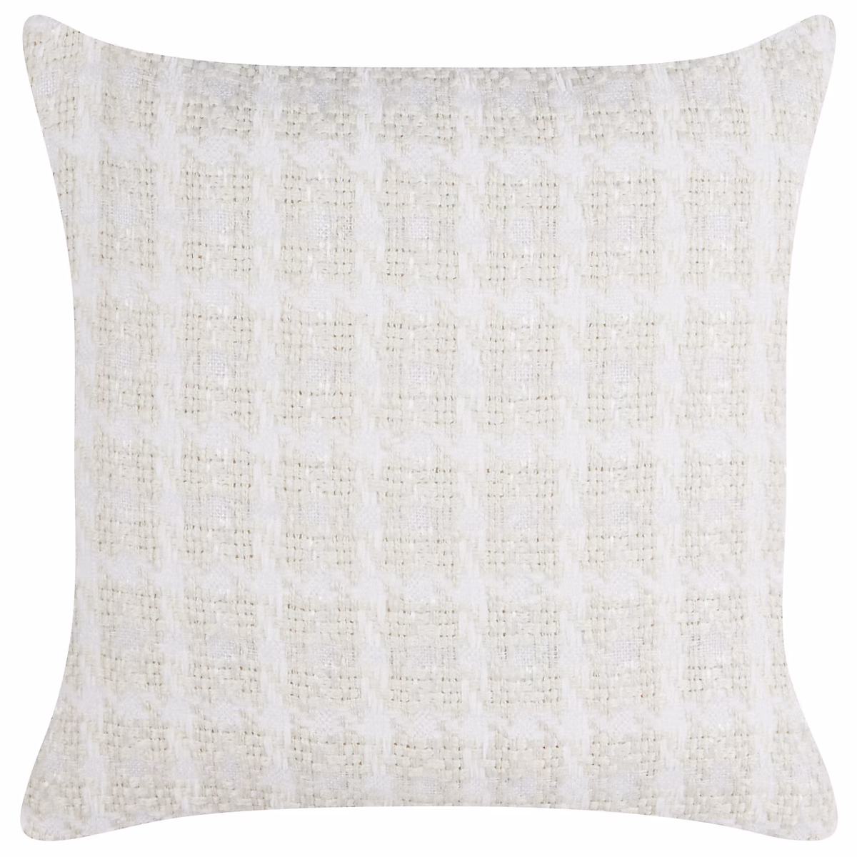 Coussin DOURIS 45 × 45 cm Beige clair À carreaux