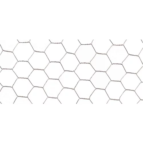 Grillage Galvanex maille hexagonale 1,3 cm Métal galvanisé Gris L5 m x H50 cm