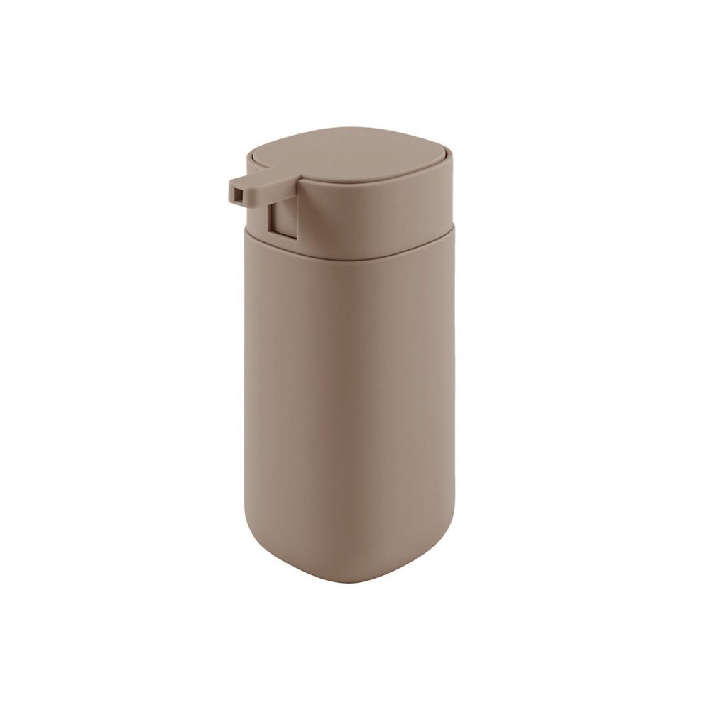 Distributeur de savon en ABS taupe l.7 | 7 x H.13 – 1 x P.9 – 8 cm – Levasseur Dune