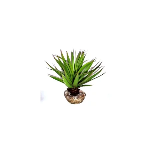 Plante succulente verte en tissu moyen modèle Ø 10 cm