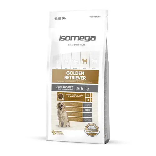 Croquette pour chien adulte Golden Retriever au poulet Isomega - 12 kg