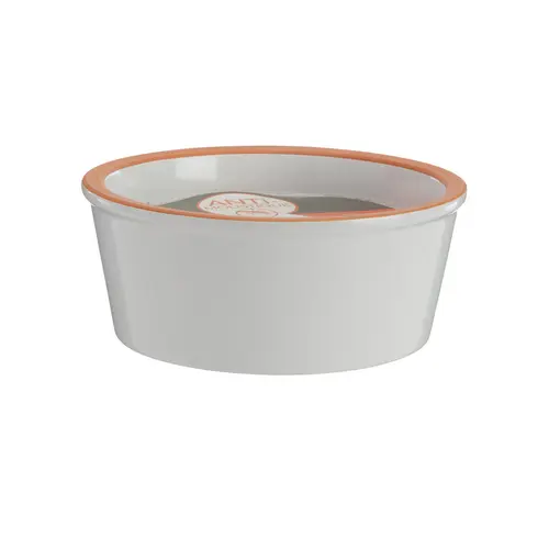 Bougie en cire blanche dans coupelle terracotta Estivade - Ø 12 cm