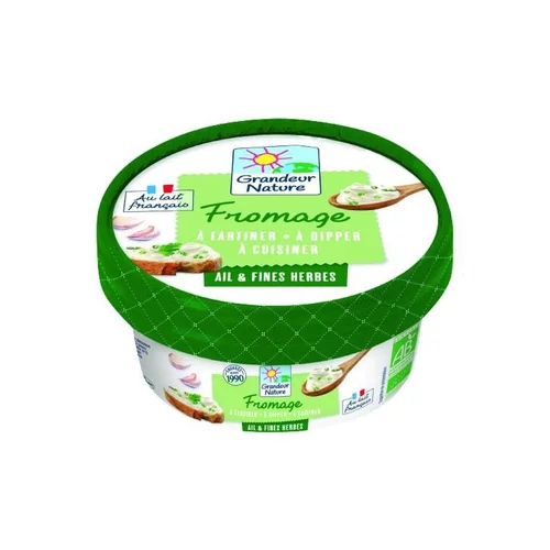 Fromage à la crème ail et fines herbes Grandeur Nature - 150 g