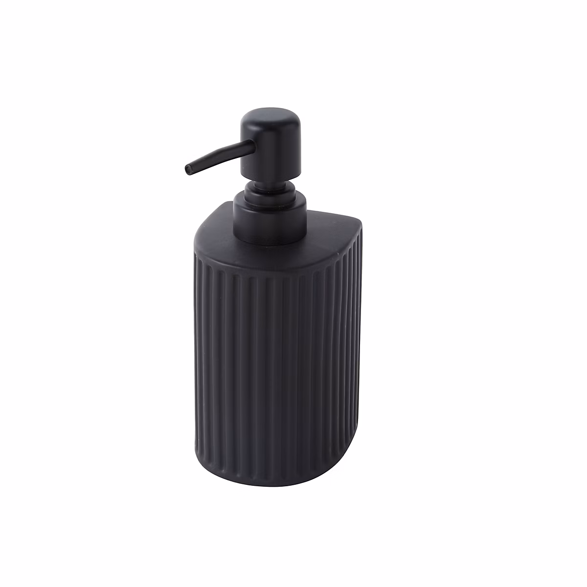 Distributeur de savon noir en céramique effet reliefs – Levasseur Archy