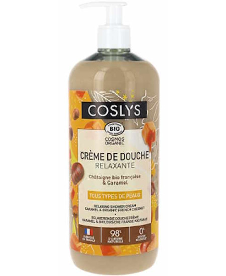 Coslys Crème de douche relaxante châtaigne caramel 1 Litre