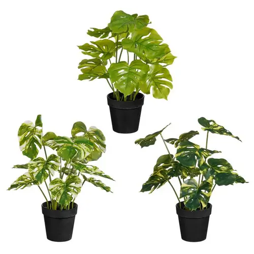 Monstera artificiel en pot - Ø 28 x H 30 cm