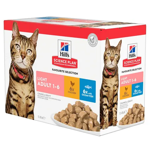 Pâtée féline adulte light multipack 12 x 85 g